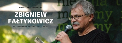 Zbigniew Fałtynowicz - zaproszenie na spotkanie autorskie