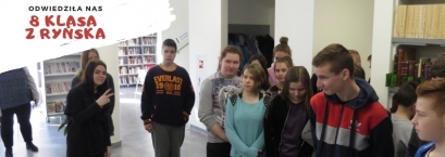 8 klasa z Ryńska odwiedziła bibliotekę
